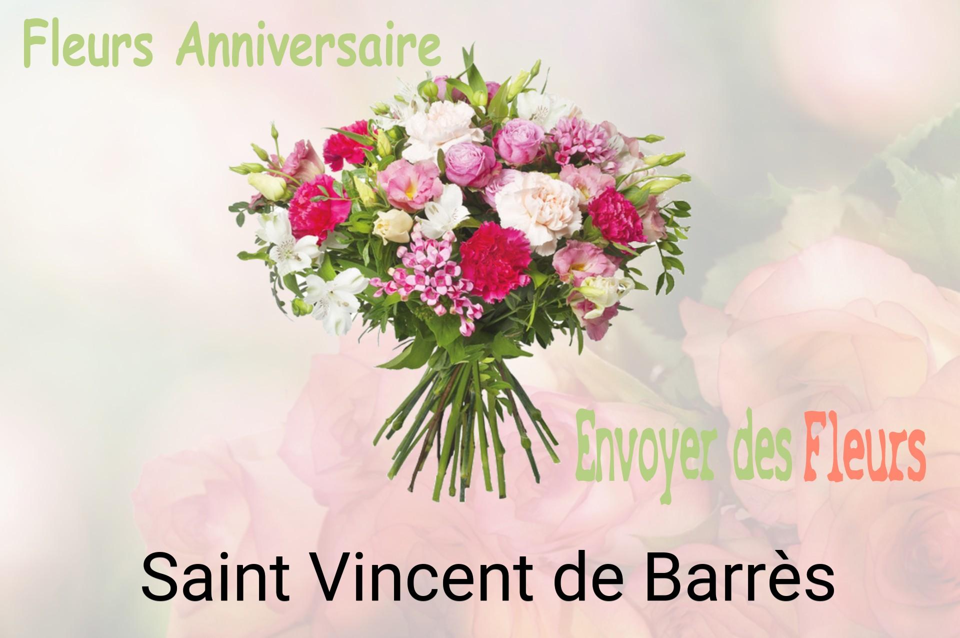 Bouquet de fleurs d’anniversaire livré à Saint-Vincent-de-Barrès