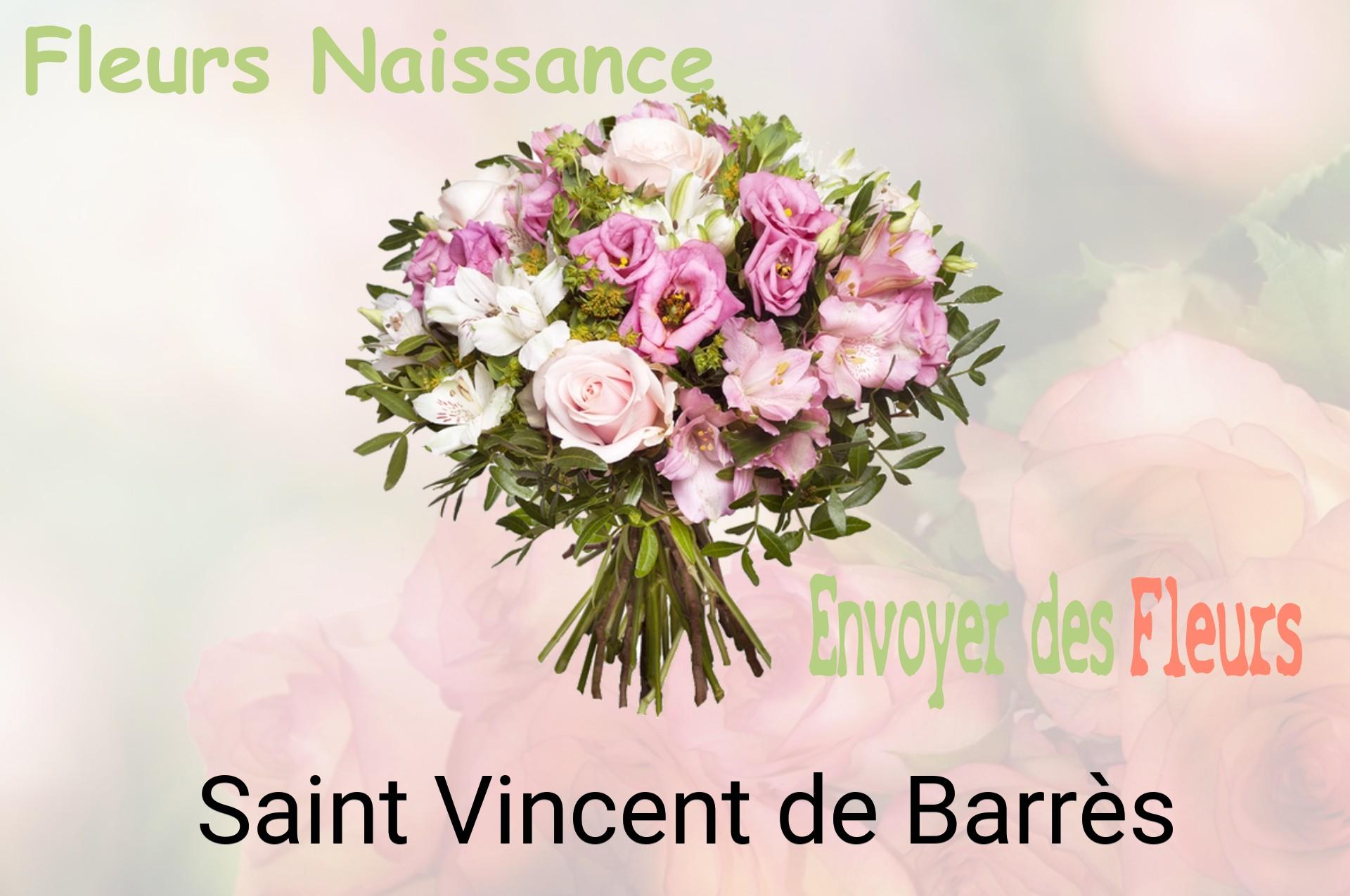 Bouquet de fleurs de naissance livré à Saint-Vincent-de-Barrès